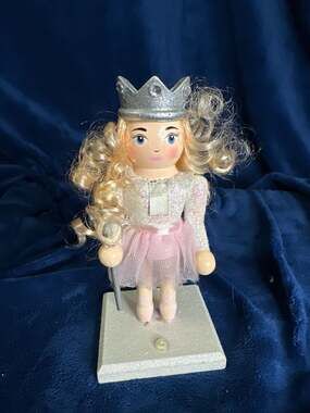 December Home 7" Ballerina Princess Nutcracker Blonde Hair Pink Tutu